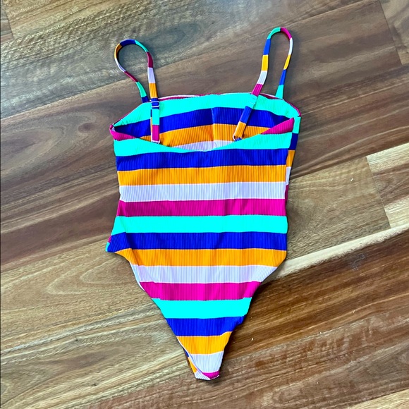 RCVA “Mako” one piece bright stripe swimsuit - Picture 5 of 5
